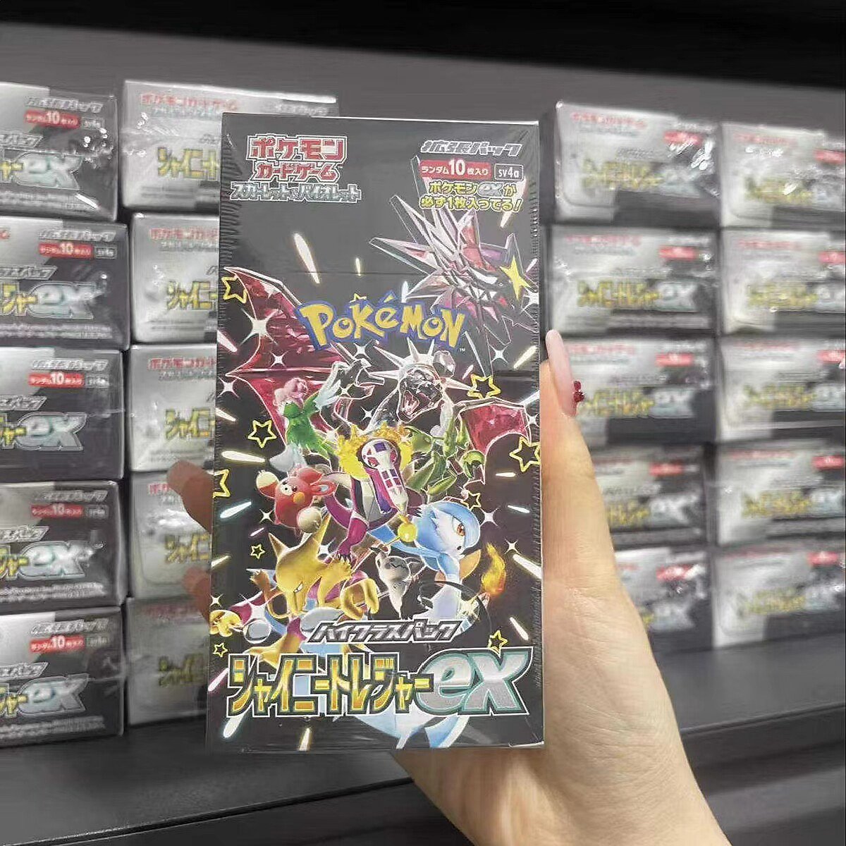 Pokemon TCG Shiny Treasure ex SV4a Japanese Booster Box 10 Packs Factory Sealed - Image 4